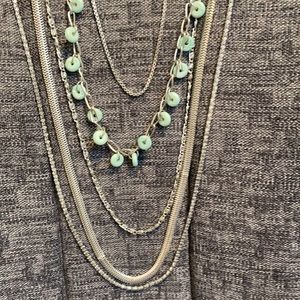 Long Multi Strand Necklace